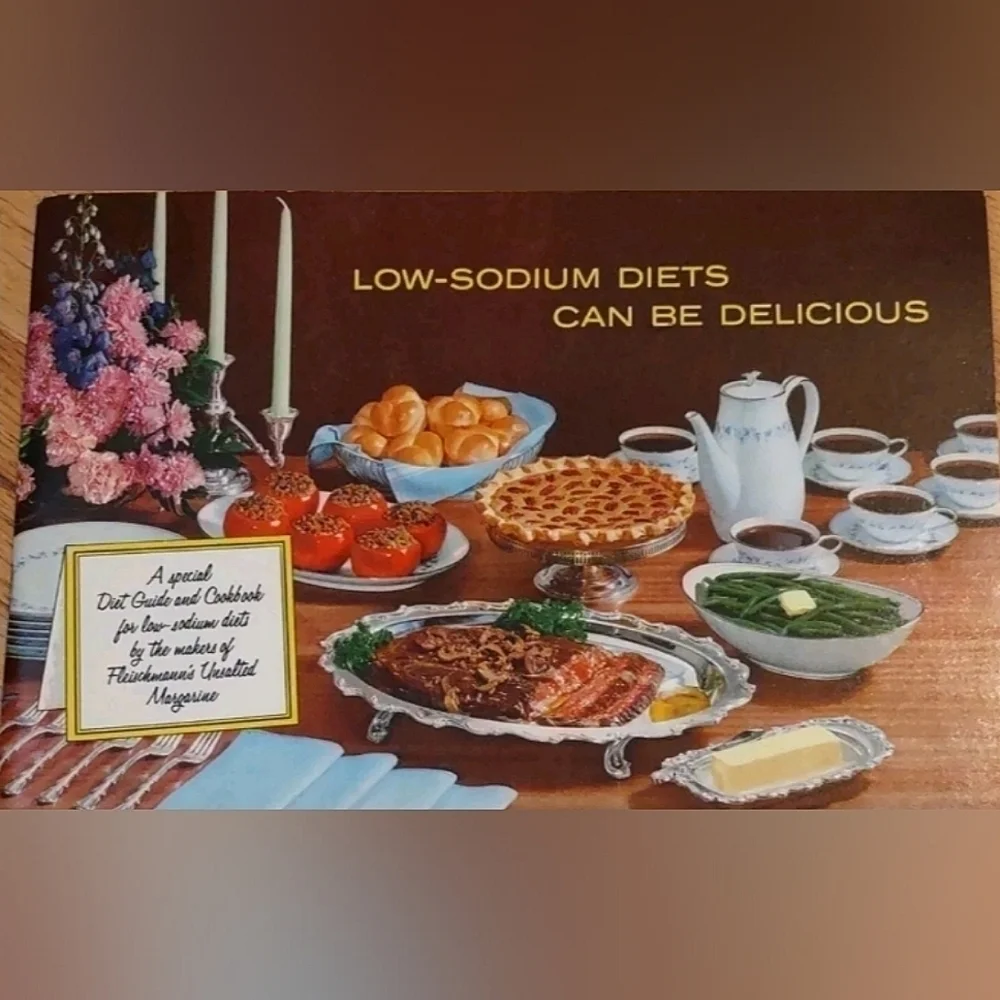 Vintage Pamphlet 1962 Booklet Fleischmann's Low-Sodium Diet Rare Item
